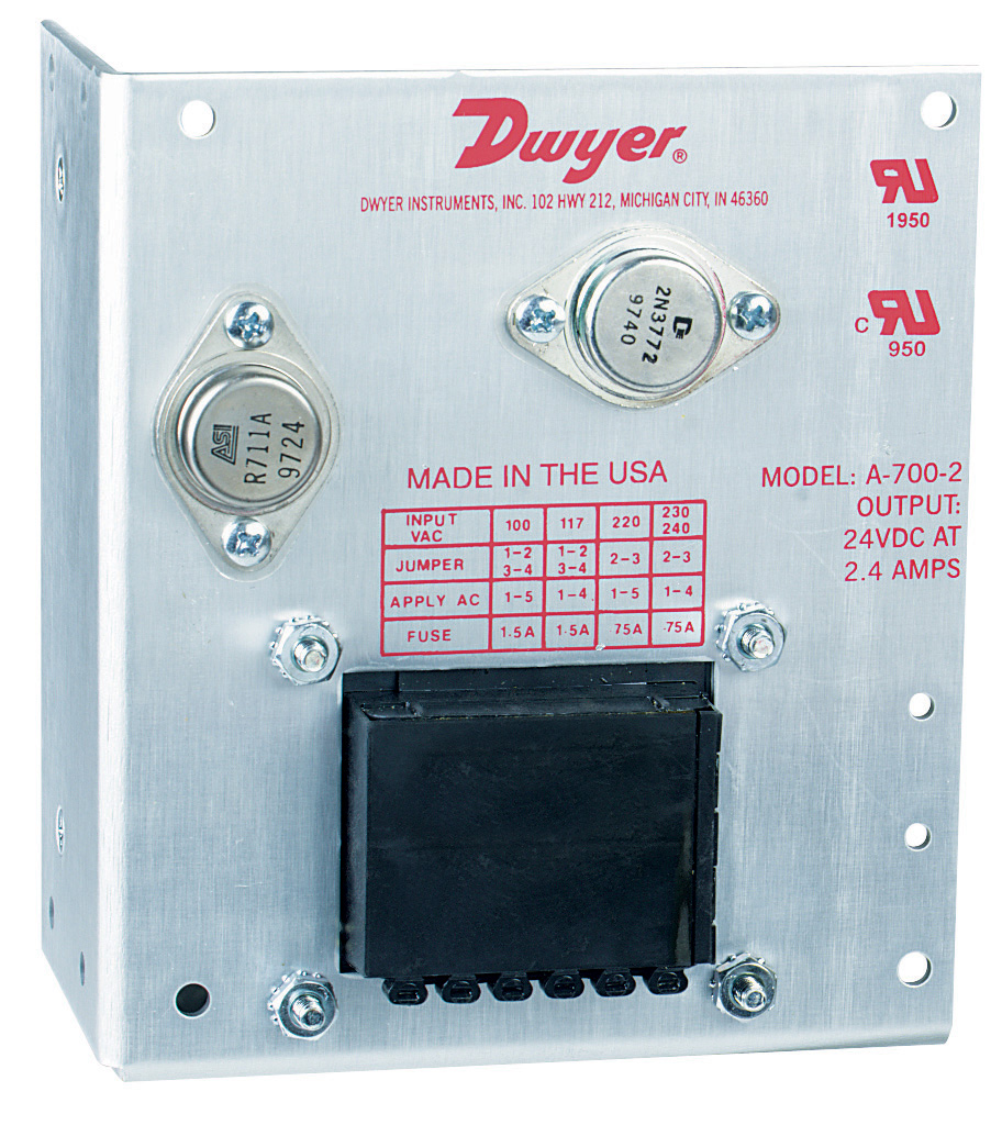 Dwyer Indicating Alarm Annunciator 12 to 36 VDC Power Supply 4 Inputs AN24-2 