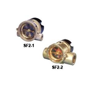 4.063 Length x 2.750 Depth x 2.563 Height Bronze Body Dwyer MIDWEST Series SFI-300 Sight Flow Indicator Double Window ABS Impeller 1/2 Female NPT Connections 