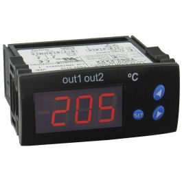 Temperature Controller Dual Digital Thermostat 2 Sensor Heating Cooling  Switch
