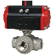 Series WE31 3-Way NPT Stainless Steel Ball Valve