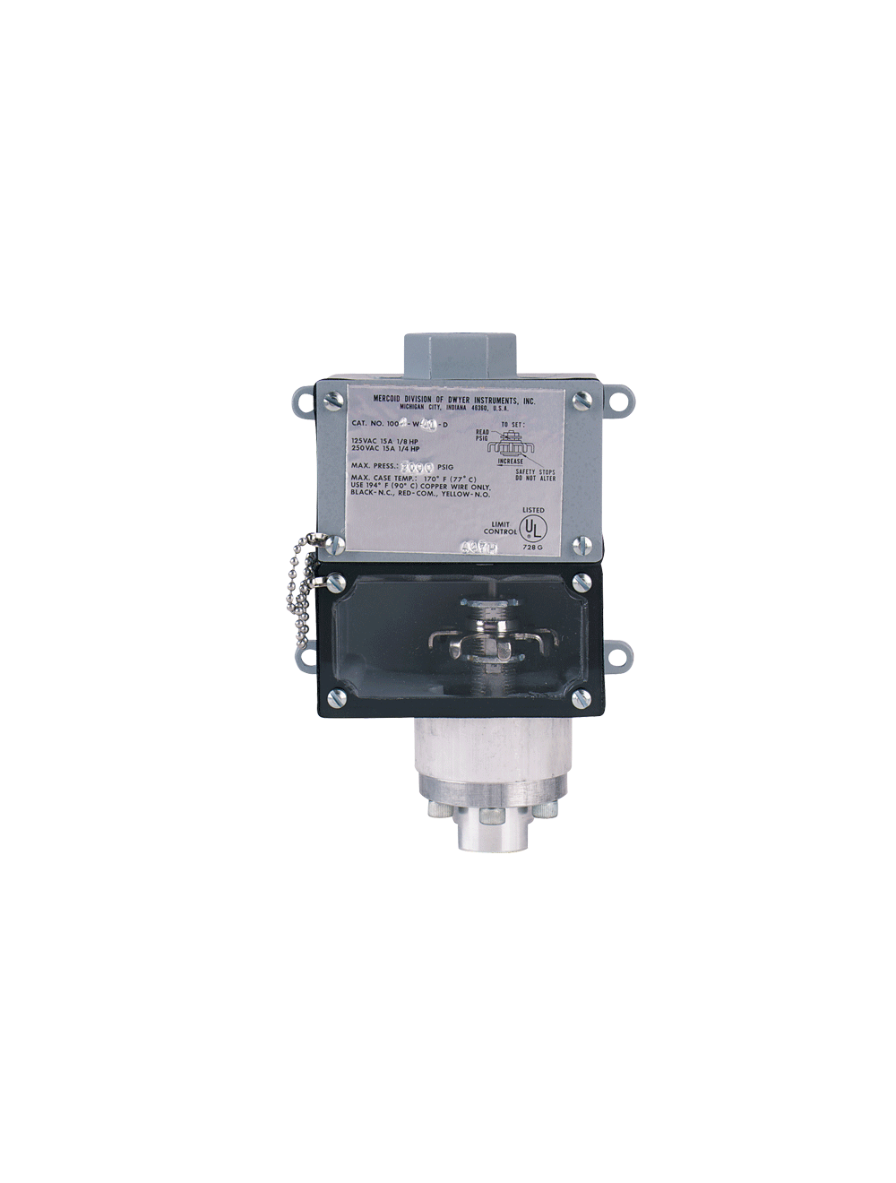 Details about   New Mercoid 9-5104 1/2SA-8T T26E Pressure Switch 