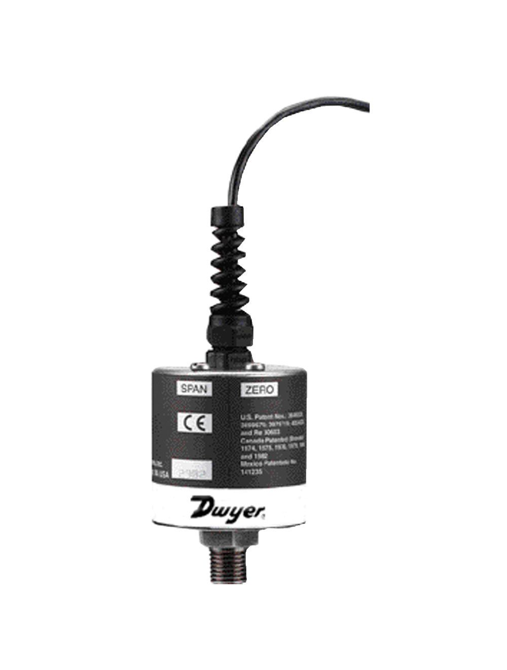 4-20 mA General Purpose Cable 2-wire Dwyer Series IS626 Intrinsically Safe Pressure Transmitter 0-500 psig 3 Ft 