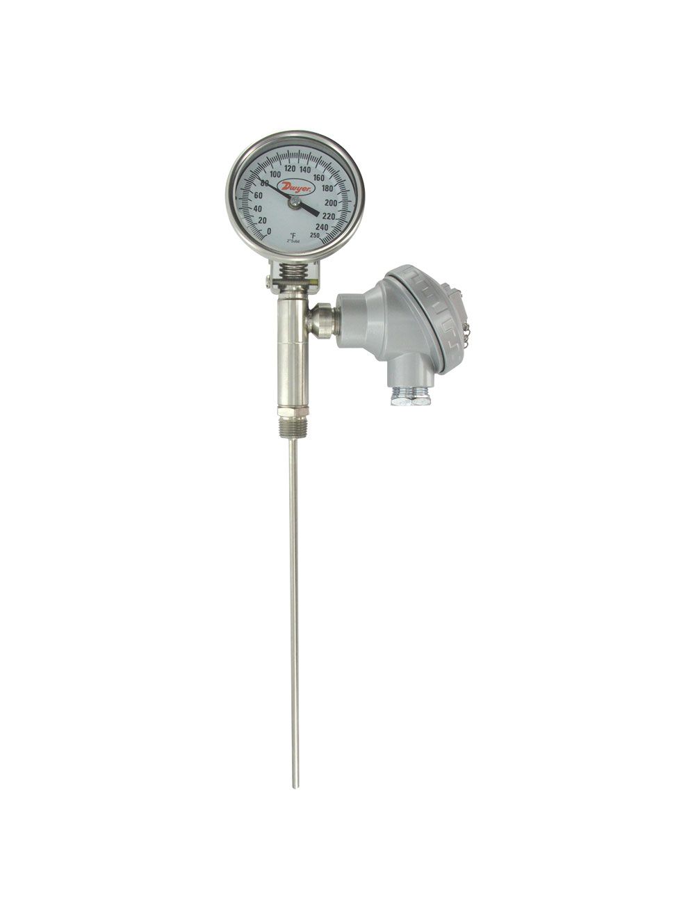 Bimetal stainless steel thermometer BiTh E - AFRISO - AFRISO