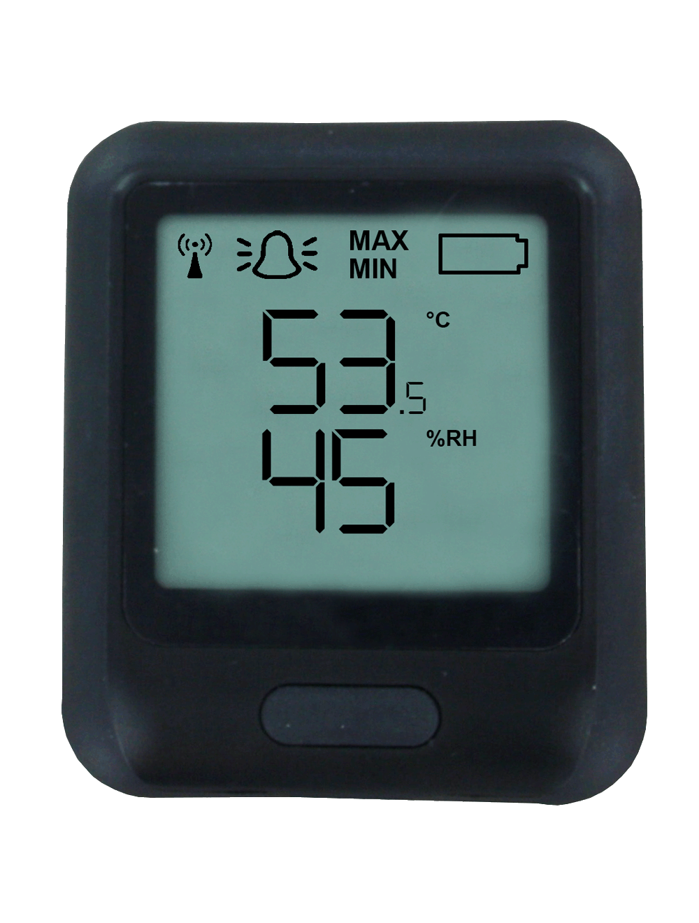 Calibratable Data Logging Temperature-Humidity Monitor with Jumbo LED  Display and Remote Probe