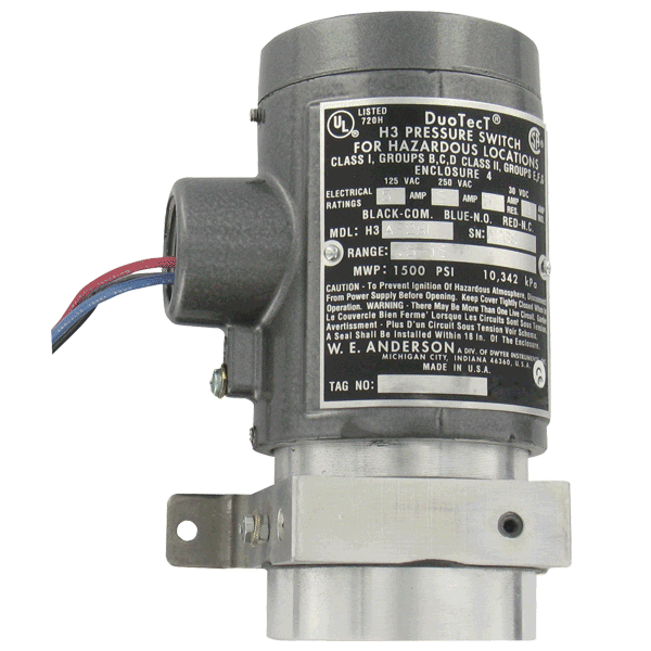 Series H3 Explosion-Proof Differential Pressure Switches